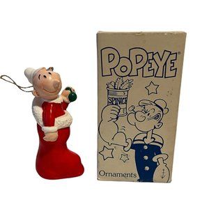 Vintage Swee Pea in Christmas Stocking Tree Ornament 4" Sweet Pea Popeye w/ Box